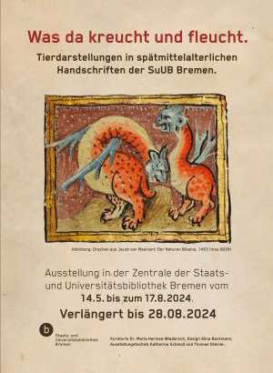 Ausstellung Tierdarstellungen in mittelalterlichen Handschriften, verlängert